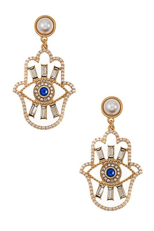 Hamsa Earrings - IFUL BOUTIQUE